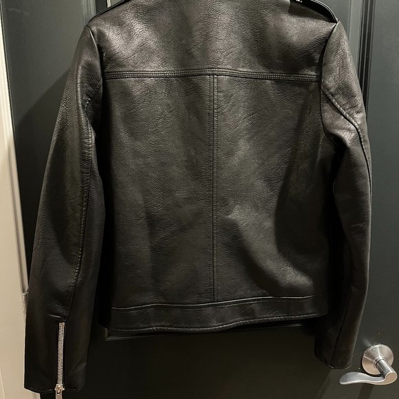 Monk & Lou Pebbled Vegan Leather Jacket - Picture 2 of 2